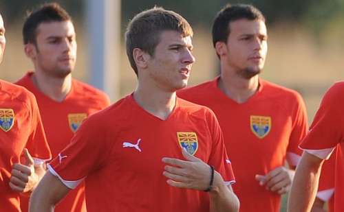 Ristovski joined the national team; photo: ffm.com.mk